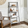 55'' Sophia Wooden Ladder Bookcase Grey [779245]