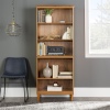 70'' 5 Shelf Solid Wood Bookcase