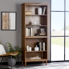 70'' 5 Shelf Solid Wood Bookcase