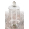 Tall Glass Storage Pot With Lid [234290]