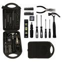 Tool Set 11pcs Black Plastic Kit