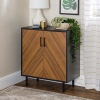 28" Modern Bookmatch Doors Accent Side Cabinet [777227]