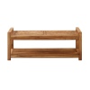 Vincent Solid Acacia Wood Chevron Outdoor Patio Coffee Table/Storage Bench [780920][376363]