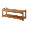 Vincent Solid Acacia Wood Chevron Outdoor Patio Coffee Table/Storage Bench [780920][376363]