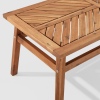 Vincent Solid Acacia Wood Chevron Outdoor Patio Coffee Table [780869][376349]