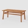 Vincent Solid Acacia Wood Chevron Outdoor Patio Coffee Table [780869][376349]