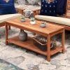 Solid Acacia Wood Outdoor Patio Coffee Table [780975][376462]