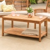 Solid Acacia Wood Outdoor Patio Coffee Table [780975][376462]