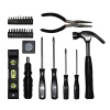 Tool Set 11pcs Black Plastic Kit