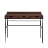 42" Marvin 3 Drawer Angled Front Desk - Dark Walnut [317998]