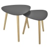 2 Pcs Teardrop Nesting Table