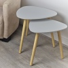 2 Pcs Teardrop Nesting Table