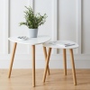 2 Pcs Teardrop Nesting Table