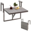 Stockholm Adjustable Hanging Balcony Folding Deck Tables