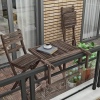 Stockholm Adjustable Hanging Balcony Folding Deck Tables