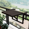 Stockholm Adjustable Hanging Balcony Folding Deck Tables