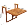 Stockholm Adjustable Hanging Balcony Folding Deck Tables