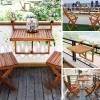 Toronto Adjustable Hanging Balcony Folding Deck Tables