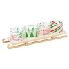 5Pcs Snacks & Nibbles Dish on Sledge Serving Tray Set [602952]