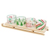 5Pcs Snacks & Nibbles Dish on Sledge Serving Tray Set [602952]