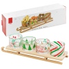 5Pcs Snacks & Nibbles Dish on Sledge Serving Tray Set [602952]