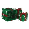 3 Pcs Light Up LED Gift Box Decor