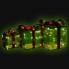 3 Pcs Light Up LED Gift Box Decor