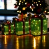 3 Pcs Light Up LED Gift Box Decor