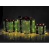 3 Pcs Light Up LED Gift Box Decor