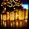 3 Pcs Light Up LED Gift Box Decor