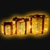 3 Pcs Light Up LED Gift Box Decor