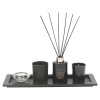 Black & Gold 5pcs Tealight, Reed Diffuser & Candle Tray Aroma Set [999918]