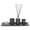 Black & Gold 5pcs Tealight, Reed Diffuser & Candle Tray Aroma Set [999918]