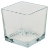 Square Glass Vase 12x12x12cm [495835]