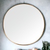 Round Gold Framed Mirror 40x40x1.5 [569606]