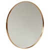 Round Gold Framed Mirror 40x40x1.5 [569606]