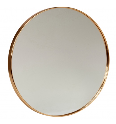 Round Gold Framed Mirror 40x40x1.5 [569606]