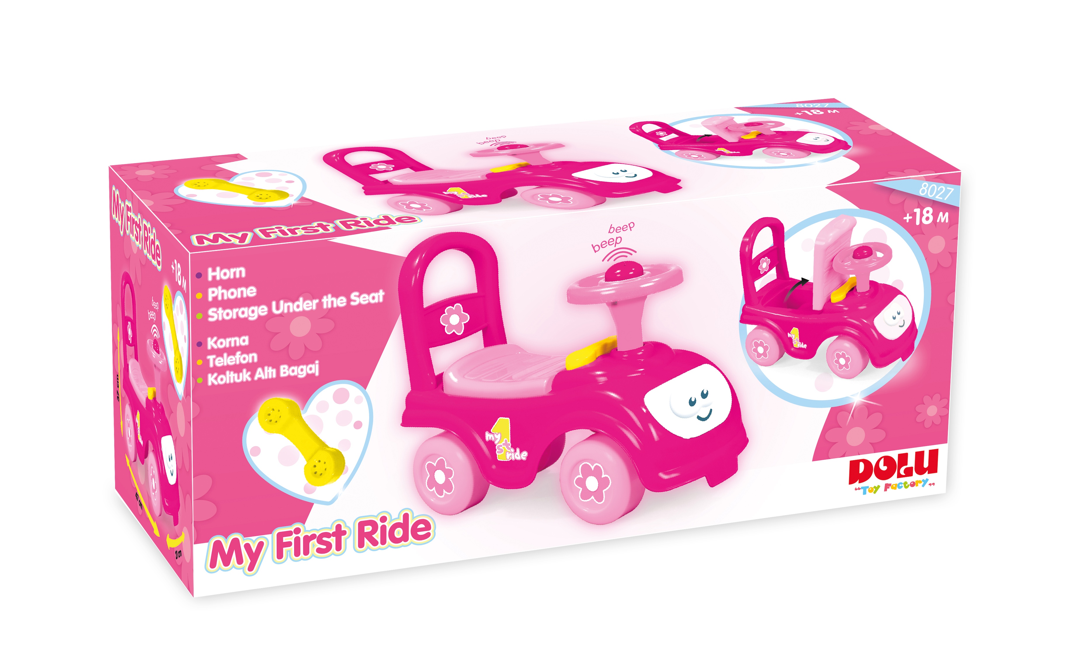 My First Ride On Kids Toy Cars Boys Girls Push Along Toddlers Infants ...