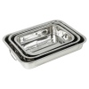 3Pcs Stainless Steel Roasting Tray Set [501111]