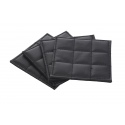 Matt Black Coasters 4pk