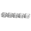 5 Glass Tea Light Candle Holder Set [413909]