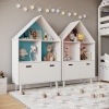 Childrens House Shaped Storage Bookcase Cabinet [584699]