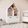 Childrens House Shaped Storage Bookcase Cabinet [584699]