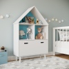 Childrens House Shaped Storage Bookcase Cabinet [584699]