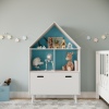 Childrens House Shaped Storage Bookcase Cabinet [584699]