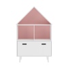 Childrens House Shaped Storage Bookcase Cabinet [584699]