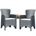 Single Black Rattan Romano Armchair [582787]