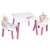 KINDER Wooden Table & 2 Chairs Set