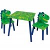 KINDER Wooden Table & 2 Chairs Set