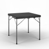 80cm Black Rattan Design Square Folding Table [582824]